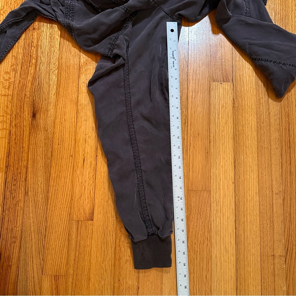 Anthropologie Huxley Utility Jogger Jumpsuit Washed Black Size 0 (#5) - Picture 9 of 13